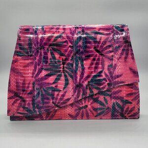 Jasmin Vintage Snakeskin Clutch